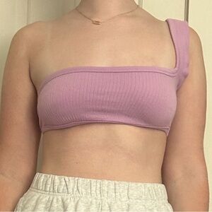 One Strap Cropped Bra Top